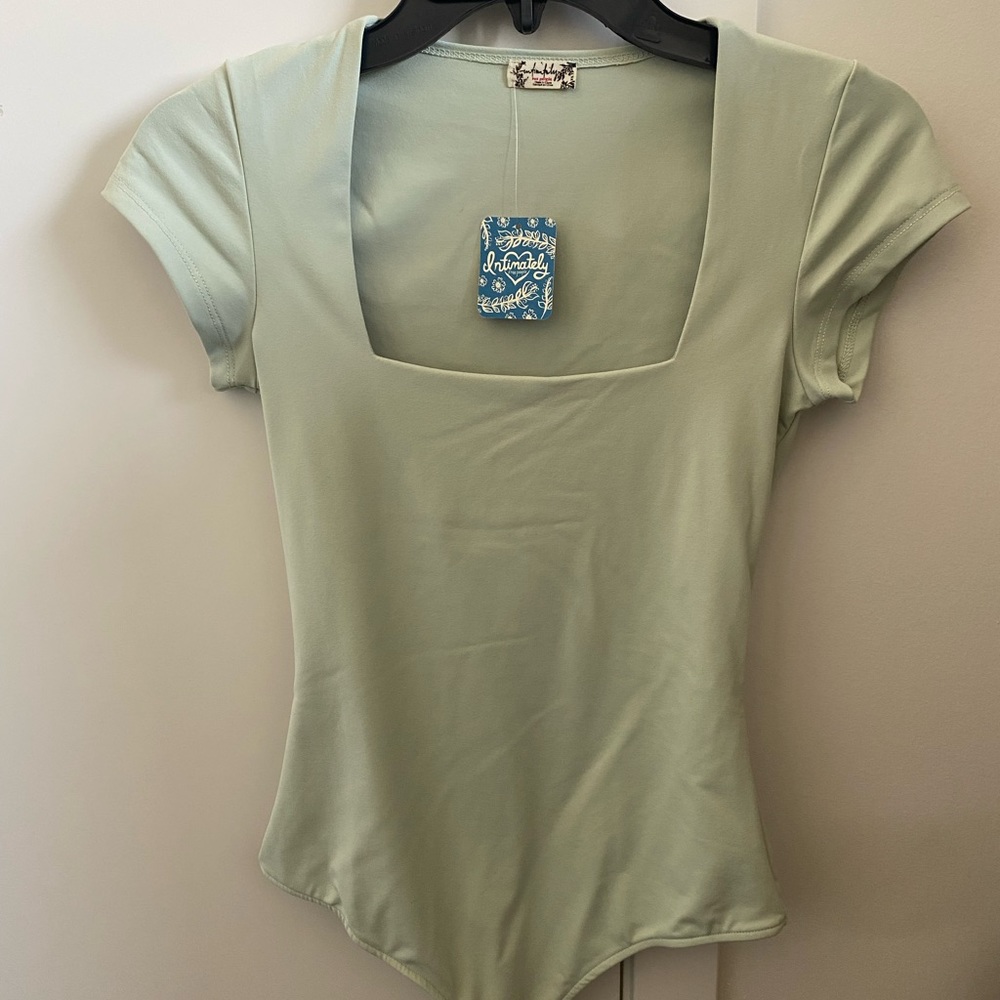 Free people square neck body suit